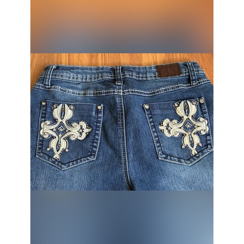 Vintage Earl Jean Bootcut Denim with Embroidered Back Pockets Size 10P